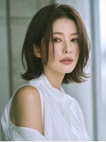 アルトリスト(Altruist Aging×HAIR&SPA) ★ダークアッシュ大人ガーリーボブ着物ミディアムレイヤーカット