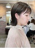 シアーアッシュベージュボブ