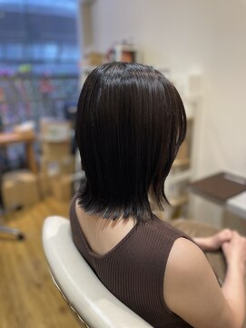 シーループユナイテッドアトリエ(C-LOOP UNITED ATELIER) ぱつっとボブ♪簡単スタイリング/朝が楽/高濃度水素カラー