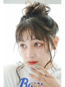 ヘアーメイク アディクト(HAIR MAKE addict)の写真/印象は顔周りのカットで決まる!トレンドの韓国風~結んでも可愛いおくれ毛のデザインまで似合わせます◎