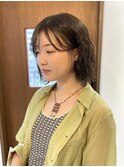 大人可愛い20代30代40代似合わせミディアムヘアシースルー横浜駅