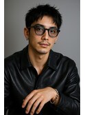 サーフカール&ブルーブラック フェザーパーマ サーフ