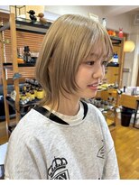 オーガニックマインド 坂戸 鶴ヶ島(organic+mind)&nbsp;冬の美人髪◎ミルクティーレイヤー小顔くびれミディ