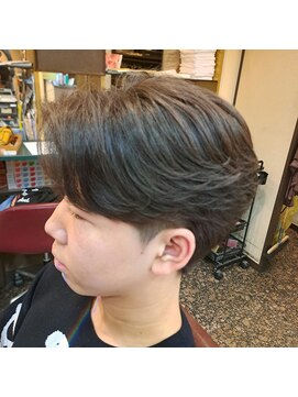 シシムーアフレームプラント sisimuoa×FRAMEPLANT ニュアンスパーマ×ツーブロックグラ