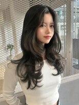 ノエシキカ(noe sikika)&nbsp;ロングヘア/韓国/レイヤーカット/ダブルカラー/栄a74