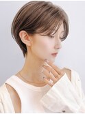 say.ショートボブひし形ショートダークレッドデザインカラー