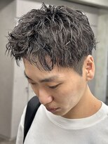 ニコトウキョウ 新宿(nico TOKYO)&nbsp;刈り上げアップバングスパイキーショートパーマスパイラルパーマ
