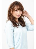 ほつれウェーブ＆フリンジバングスタイル【EARTH海老名店】