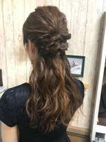 アンク クロス 関内店&nbsp;二次会ハーフアップスタイル　【mifuyu】