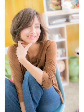 ミック 日暮里店(miq) リラクシーボブで、色っぽカジュアルb