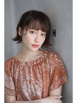 ヘアサロン ビータ(Hair salon BITA) グレージュ_フェザーボブ