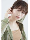 ショートヘア/丸みショート/グレージュカラー◎30代40代50代
