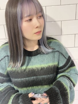 シアー(sheer) 《sheer/大黒》#インナーカラー#ペールブルー