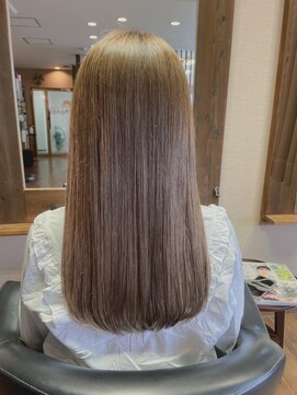 ヘアーズ はれるや(hair's) ミルクティーベージュ×ロングヘアー