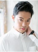 アップバングでビジネス好感度大!爽やかメンズカットF越谷