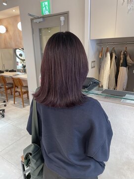 キャンバス バイ ネオリーブ 横浜西口(Canvas by neo.) 切りっぱなしカット レッドブラウン 暖色系 sn