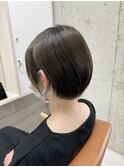 大人まるみショート/オリーブグレージュ【みずき】