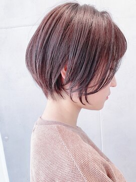 セイドット フクオカ(Say.FUKUOKA) 【Say.福岡】ショート×ラベンダーブラウン×艶カラー×顔周り