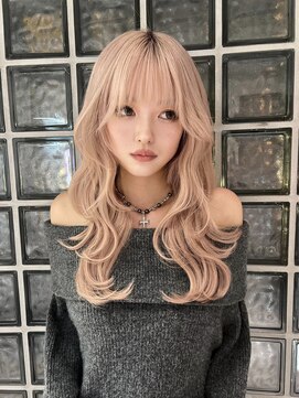 ミラ(MIRA) ミルクティーベージュ/レイヤーカット/エクステ/ウェーブヘア