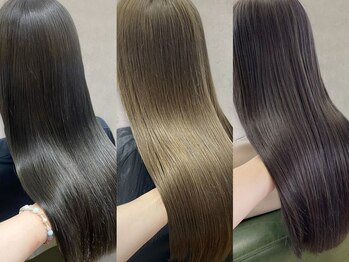 ブリリアントヘアー 下関長府(brilliant hair)の写真/コラーゲン配合の縮毛矯正&《酸性ストレート》も取り扱い◎地毛のように自然な理想のストレートに♪