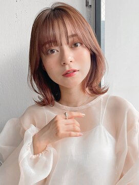 アグノス 青山(Agnos) 小顔 似合わせカット メルティーカラー ウェーブミディアム