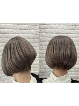 《新所沢でグレイカラー・白髪染めなら》白髪が気になる方も、しっかりカバーしながら、理想の髪色へ☆