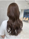 韓国ヘア髪質改善ブリーチなしダブルカラーアッシュベージュ２