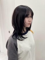 ロミー 本厚木(ROMMY.) レイヤーカット◎シャギー◎黒髪/くびれウルフ姫カットレイヤー