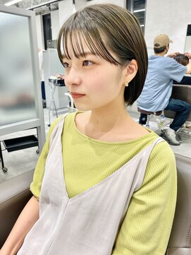 キートス 高知店(kiitos) ○挑戦しやすい長めショートボブ/オリーブベージュ10代20代30代
