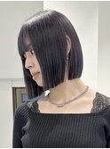 ボブ/ラベンダー/ラベンダーグレージュ/ケアブリーチ/20代