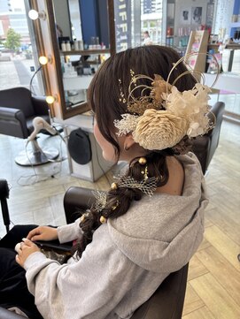 コワファースト 大分(COIFF1RST) 編み下ろし、ヘアセット