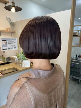 ロッカヘアエジェ(ROCCA hair eje.) 艶ラインボブ×シンプルモード