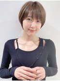 ショートボブ髪型20代30代40代50代前髪あり前髪無し丸顔表参道