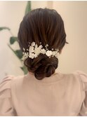 和洋装でも合うローシニヨン＊°