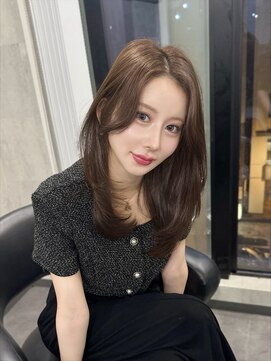 ラベル 渋谷(LAVEL) 大人可愛いミディアムレイヤー/ザクザクレイヤー/ワンホンヘア