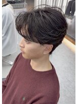 デュー 栄(DEW) 【DEW】ニュアンスパーマ/カルマパーマ/センターパート/ブリーチ