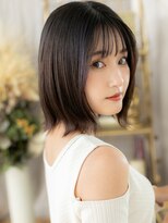 カバーヘア ブリス 北浦和(COVER HAIR bliss)&nbsp;ダークアッシュ切りっぱなしシャギーカットh4北浦和20代30代40代