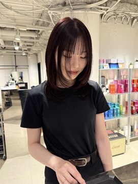 エイチ(H) 50代ハンサムショートショートバレイヤージュクラゲヘアパーマ