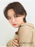 小顔似合わせ韓国大人ハンサムショートウルフイメチェン前髪なし