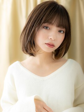 カバーヘアアンドスパ ブリス 浦和(COVER HAIR&SPA bliss) 大人かわいいイヤリングカラーハッシュレイヤーボブ20代30代323Z