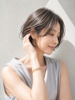 アッシュ 学芸大学店(Ash)&nbsp;ショートボブ/大人女性/シアーグレージュ/白髪ぼかし/脱白髪染め
