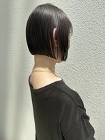 モリオ フロム ロンドン サッポロファクトリー店(morio FROM LONDON)&nbsp;ミニボブ　暗髪　ダークブラウン