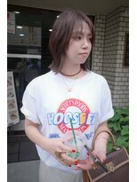 ネルケ 立川(nelke)&nbsp;立川マッシュウルフくびれミルクティーベージュ透明感