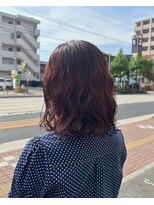 サイン ハニー(Sign honey) 暖色カラー×くるっとパーマ
