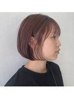 アンリエラ(Unliera)&nbsp;20代30代40代/ミニボブ/ブリーチなしピンク/松山市美容室