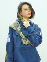 ブロック ジャポン(bloc japon)&nbsp;ネオストリート×ガーリー☆ポイントカラー×ワンレンボブ