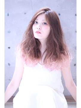 カシュカシュ(cache cache) cache cache★淡いピンクのグラデーションスタイル