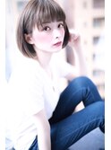大人 かわいい 小顔 ナチュラルボブ【Cloud zero】