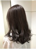 イルミナカラー　暗髪　透け感　ココアブラウン【坂根】