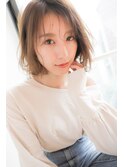 透け感 エアリーボブ